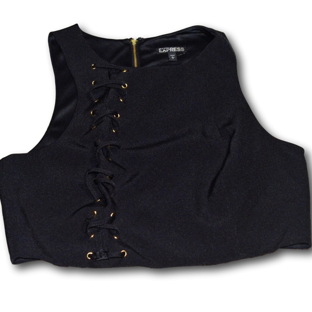 Express Crop Top Black New Without Tags